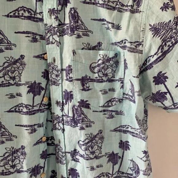 Ocean Current Men’s Short Sleeve Hawaiian Shirt size L - Picture 3 of 6